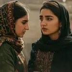Two Afghan Women Looking at Each Other