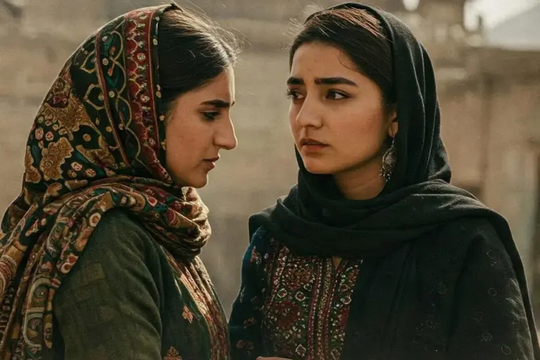 Two Afghan Women Looking at Each Other