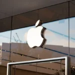 apple store logo glass