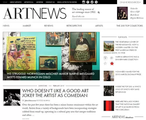 artnews website
