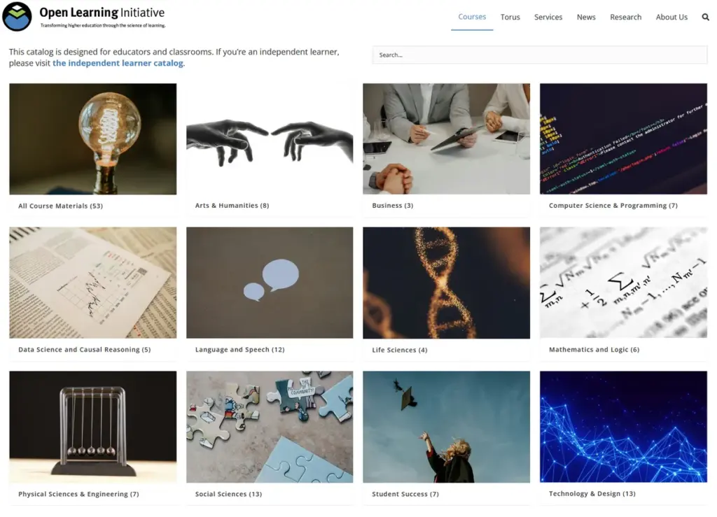 carnegie mellon university open learning initiative