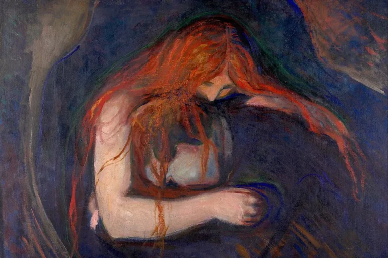 edvard munch vampire painting