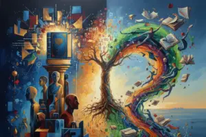 knowledge lovers vs lifelong learners painting feature