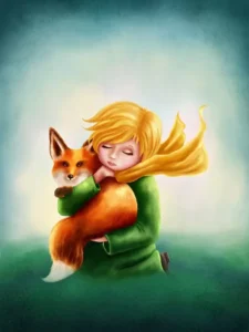little prince fox illustration