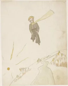 the little prince manuscript illustration